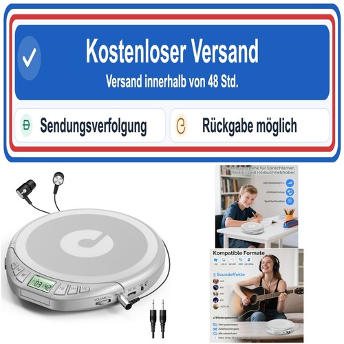 Gueray tragbarer player - cd-player, mit